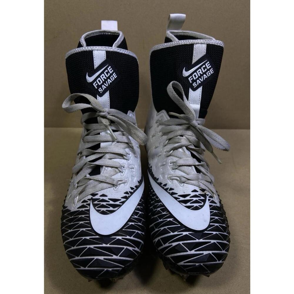 Nike Force Savage Elite TD Mens Football Cleats Size 11 Black White 857063-010